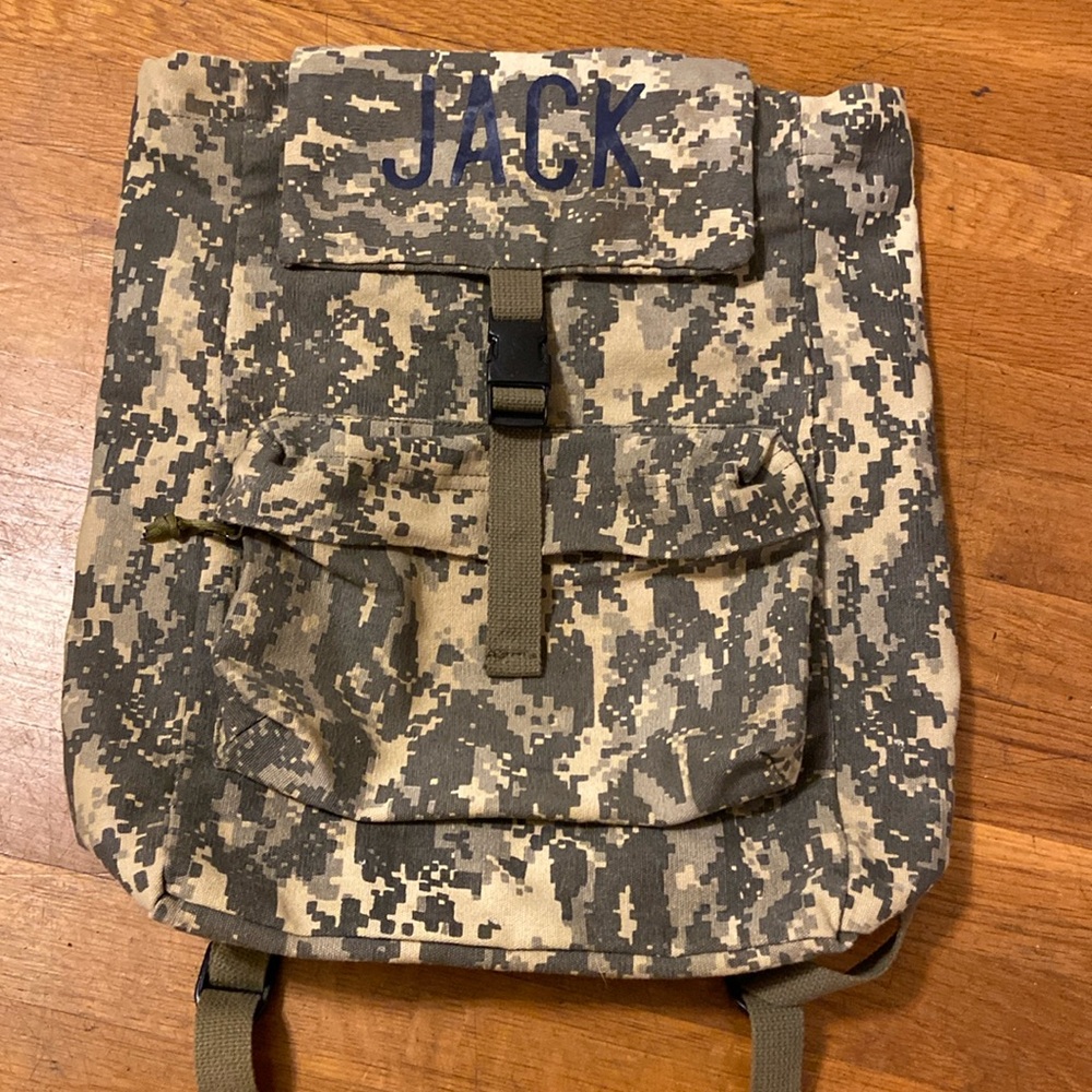 Rothco 2670 - ACU Digital Camo Canvas Daypack-Personalized "JACK"